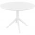 Стол Siesta 124 Sky Table Ø105 White в интернет магазине мебели "Меблі Даром"