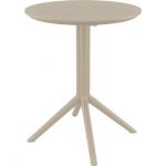 Стол Siesta складной 121 Sky Taupe Ø60
