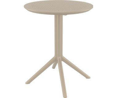 Стол Siesta складной 121 Sky Taupe Ø60