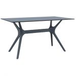 Стіл Siesta з ротанговою ніжкою (Ibiza Table 140) Арт. 864 Grey