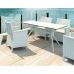 Стіл Siesta з ротанговою ніжкою (Ibiza Table 140) Арт. 864 Grey в інтернет магазині меблів "Меблі Даром"