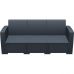 Диван, софа Siesta Ротанг (Monaco lounge sofa XL), арт. 833 Dark Grey в интернет магазине мебели "Меблі Даром"