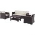 Комплект садових меблів Siesta, ротанг MONACO LOUNGE SET XL, 836 Brown в інтернет магазині меблів "Меблі Даром"
