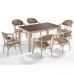 Крісло NOVUSSI Bamboo з високоякісного пластику NVS002 cappuccino/sand brown в інтернет магазині меблів "Меблі Даром"