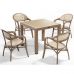 Крісло NOVUSSI Bamboo з високоякісного пластику NVS002 cappuccino/sand brown в інтернет магазині меблів "Меблі Даром"