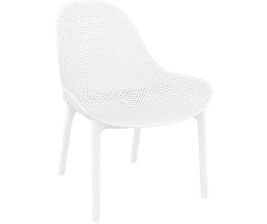 Кресло перфорированное Siesta (Sky Lounge), арт.103 Sky Lounge White