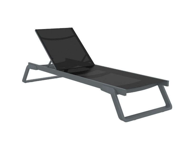 Шезлонг Tropic от Турецкого производителя Siesta 708 Dark Grey-Black в интернет магазине мебели "Меблі Даром"