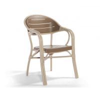 Крісло NOVUSSI Bamboo з високоякісного пластику NVS002 cappuccino/sand brown