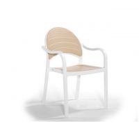 Крісло NOVUSSI Senza з високоякісного пластику NVS004 White
