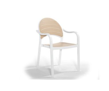 Крісло NOVUSSI Senza з високоякісного пластику NVS004 White