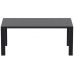 Стол Siesta 774 Vegas Table Medium 100*180/220 Black в интернет магазине мебели "Меблі Даром"