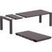 Стол Siesta 774 Vegas Table Medium 100*180/220 Black в интернет магазине мебели "Меблі Даром"