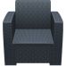 Крісло ротанг Siesta (Monaco Lounge Armchair), арт. 831 Dark Grey в інтернет магазині меблів "Меблі Даром"