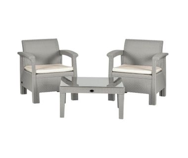 Комплект садовой мебели California Balkony Set HK-950-Dark-Grey