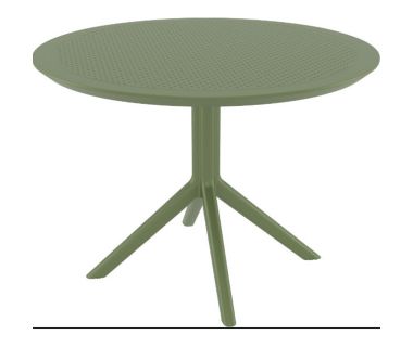 Стол Siesta 124 Sky Table Ø105 Olive Green