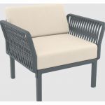 Кресло Siesta Portofino Lounge 152 Dark Grey