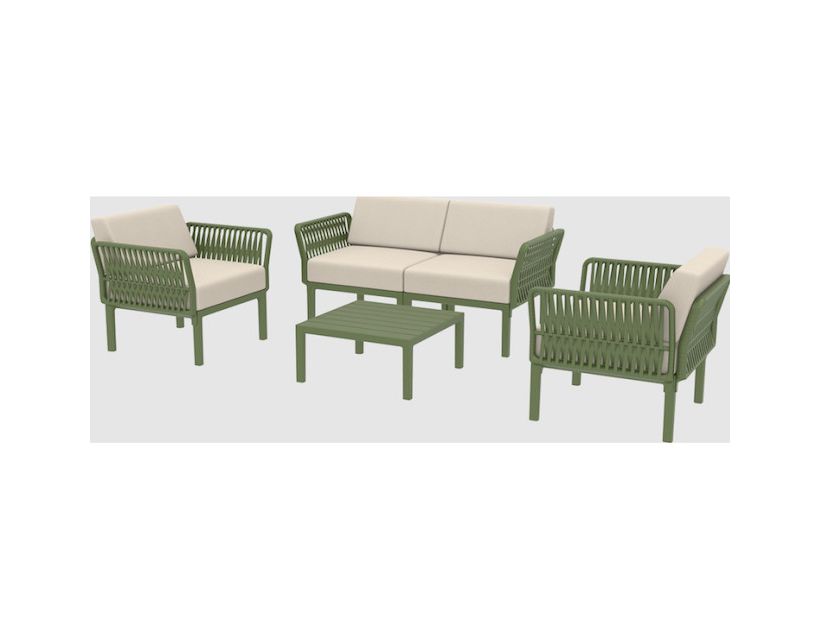 Комплект садових меблів Siesta, Portofino Lounge153 Olive Green в інтернет магазині меблів "Меблі Даром"