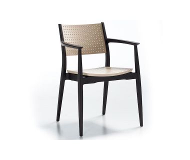 Крісло NOVUSSI SEGINUS із високоякісного пластику NVS006 cappuccino-brown