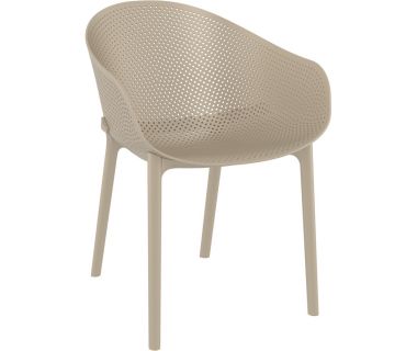 Крісло перфороване Siesta (Sky armchair), арт.102 Sky Taupe