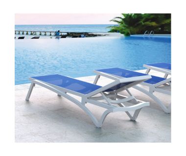 Шезлонг Pacific от Турецкого производителя Siesta 089 White-Blue