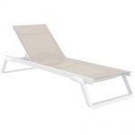 Шезлонг Tropic від Турецького виробника Siesta 708 White-Taupe