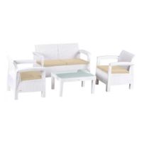 Комплект садовой мебели Toscana Double Seat Set HK-955-White