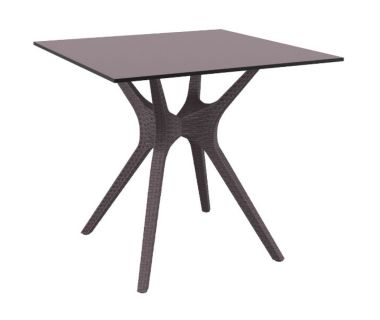 Стол Siesta с ротанговой ножкой (Ibiza Table 80) Арт. 863 Brown