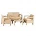 Комплект садових меблів Toscana Double Seat Set HK-955-White в інтернет магазині меблів "Меблі Даром"
