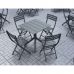 Стол Siesta 70*70 Paris 296 Dark Grey в интернет магазине мебели "Меблі Даром"