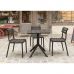 Стол Siesta 70*70 Paris 296 Dark Grey в интернет магазине мебели "Меблі Даром"