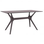 Стіл Siesta з ротанговою ніжкою (Ibiza Table 140) Арт. 864 Brown