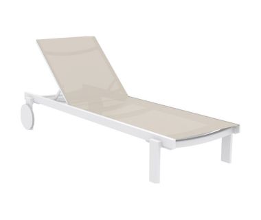Шезлонг Casablanca от Турецкого производителя Siesta 707 White-beige