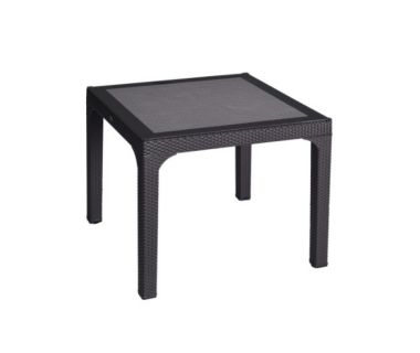 Стол HM-710 COMFORT RATTAN MASA 90*90 со стеклом
