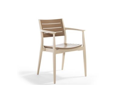 Крісло NOVUSSI REGNUM із високоякісного пластику NVS005 cappuccino/sand brown