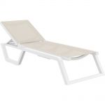 Шезлонг Pacific от Турецкого производителя Siesta 089 White-Taupe