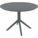 Стол Siesta 124 Sky Table Ø105 Dark Grey в интернет магазине мебели "Меблі Даром"