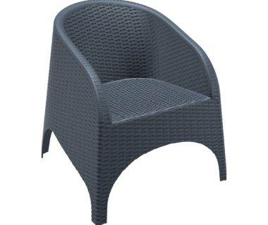 Крісло ротанг Siesta (Aruba armchair), арт. 804 Dark Grey