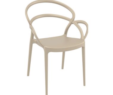 Крісло Siesta (Mila armchair), арт. 085 Mila Taupe
