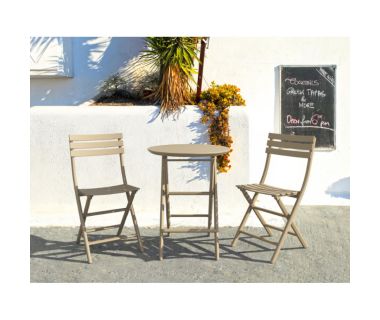 Комплект Стол Siesta складной 294 Helen Ø60 и стулья складные Siesta 290 Helen Folding 2шт.