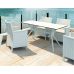 Стол Siesta с ротанговой ножкой (Ibiza Table 140) Арт. 864 White в интернет магазине мебели "Меблі Даром"