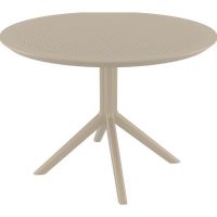 Стол Siesta 124 Sky Table Ø105 Beige