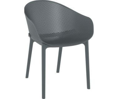 Крісло перфороване Siesta (Sky armchair), арт.  102 Sky Dark Grey