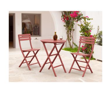 Комплект Стіл Siesta складний 294 Helen Ø60 та стільці складні Siesta 290 Helen Folding 2шт.