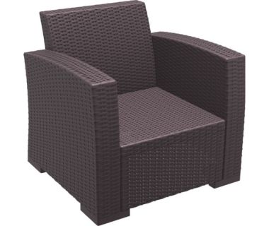 Кресло Ротанг Siesta (Monaco Lounge Armchair), арт. 831 Brown