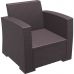 Кресло Ротанг Siesta (Monaco Lounge Armchair), арт. 831 Brown в интернет магазине мебели "Меблі Даром"