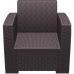 Кресло Ротанг Siesta (Monaco Lounge Armchair), арт. 831 Brown в интернет магазине мебели "Меблі Даром"