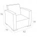 Кресло Ротанг Siesta (Monaco Lounge Armchair), арт. 831 Brown в интернет магазине мебели "Меблі Даром"
