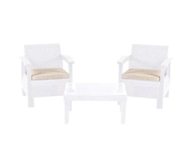 Комплект садовой мебели California Balkony Set HK-950-White