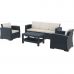 Комплект садових меблів Siesta, ротанг MONACO LOUNGE SET XL, 836 Dark Grey в інтернет магазині меблів "Меблі Даром"