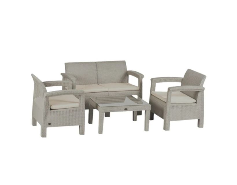 Комплект садовой мебели Toscana Double Seat Set HK-955-Grey в интернет магазине мебели "Меблі Даром"